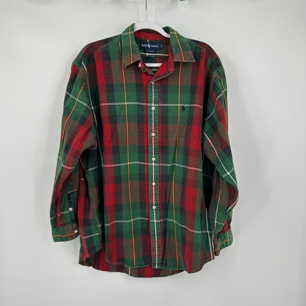 Polo Ralph Lauren The Big Shirt Mens Vintage Preppy Lumberjack Shirt Size M